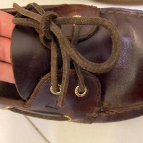 Clear Out- VGUC Sperry Leeward 2-Eye Yacht Club Boat Shoe size 12 in Amaretto - Picture 11 of 15